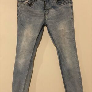 Men's Denim Skinny Jeans in Light Blue